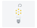 Ampoule LED rechargeable d'urgence E27 F&F Market avec crochet de suspension intégré