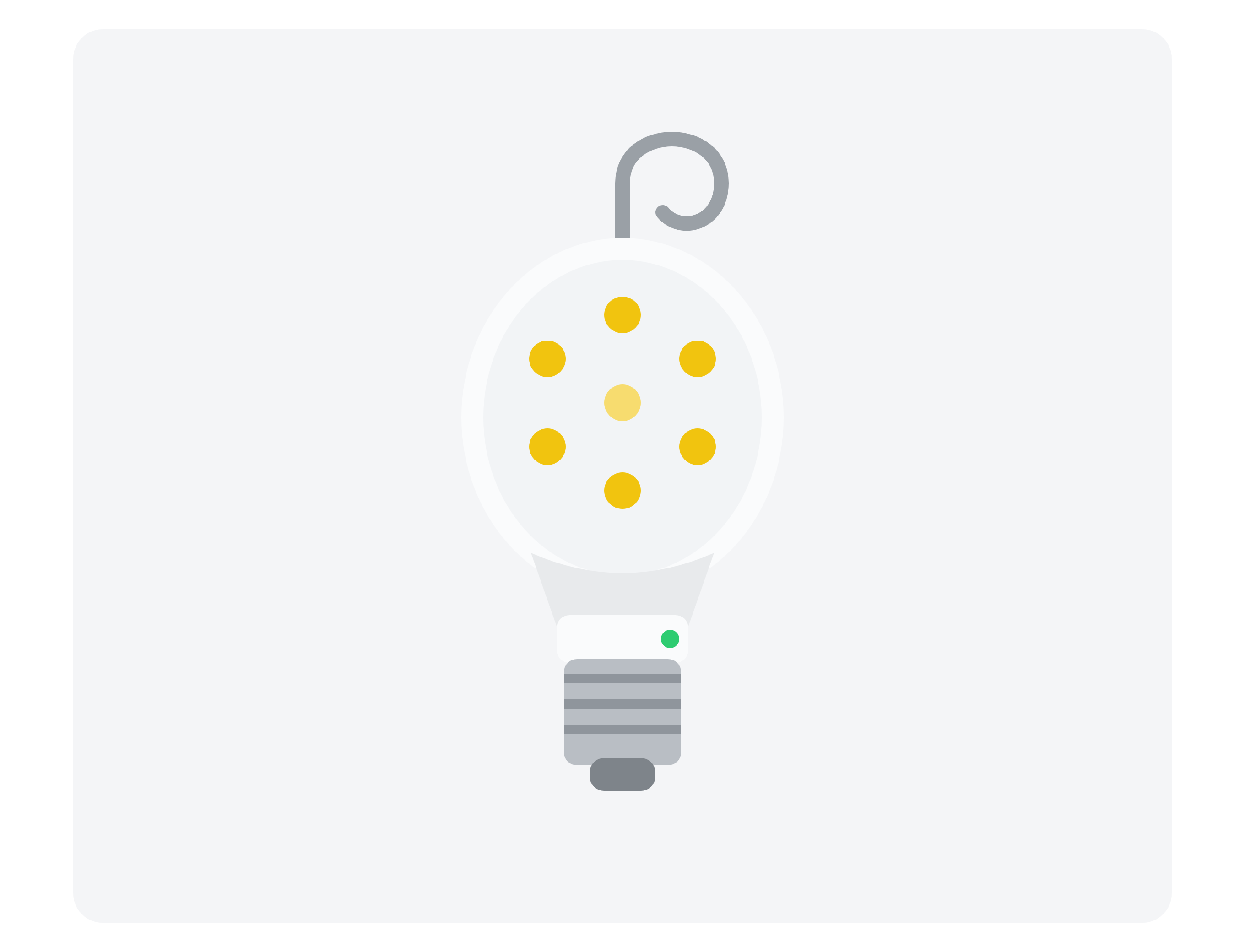 Ampoule LED rechargeable d'urgence E27 F&F Market avec crochet de suspension intégré