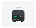Mini imprimante thermique de tickets portable Bluetooth F&F Market avec reçu en cours d'impression